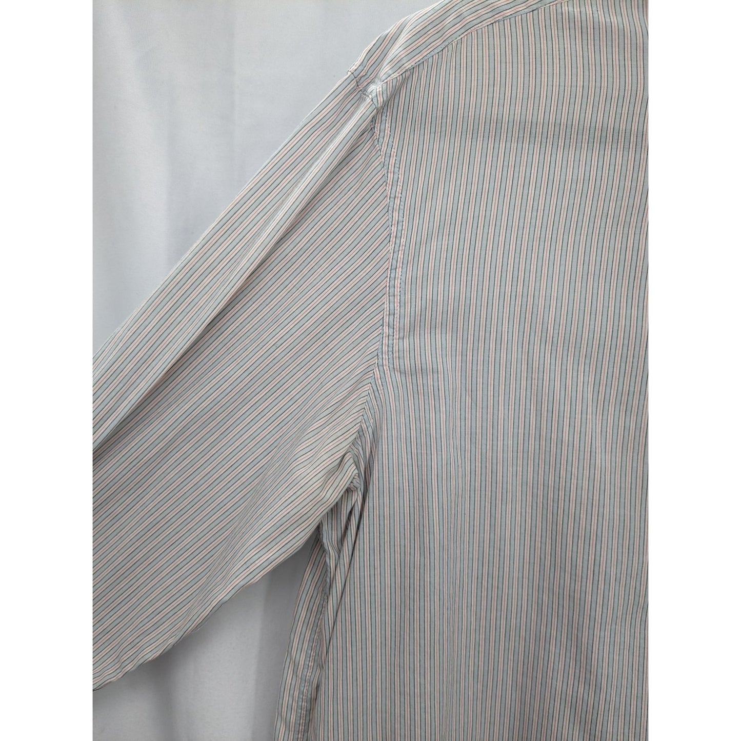 Marc By Marc Jacobs Men Pinstriped Long Sleeve Button-Up Dress Shirt Size XL