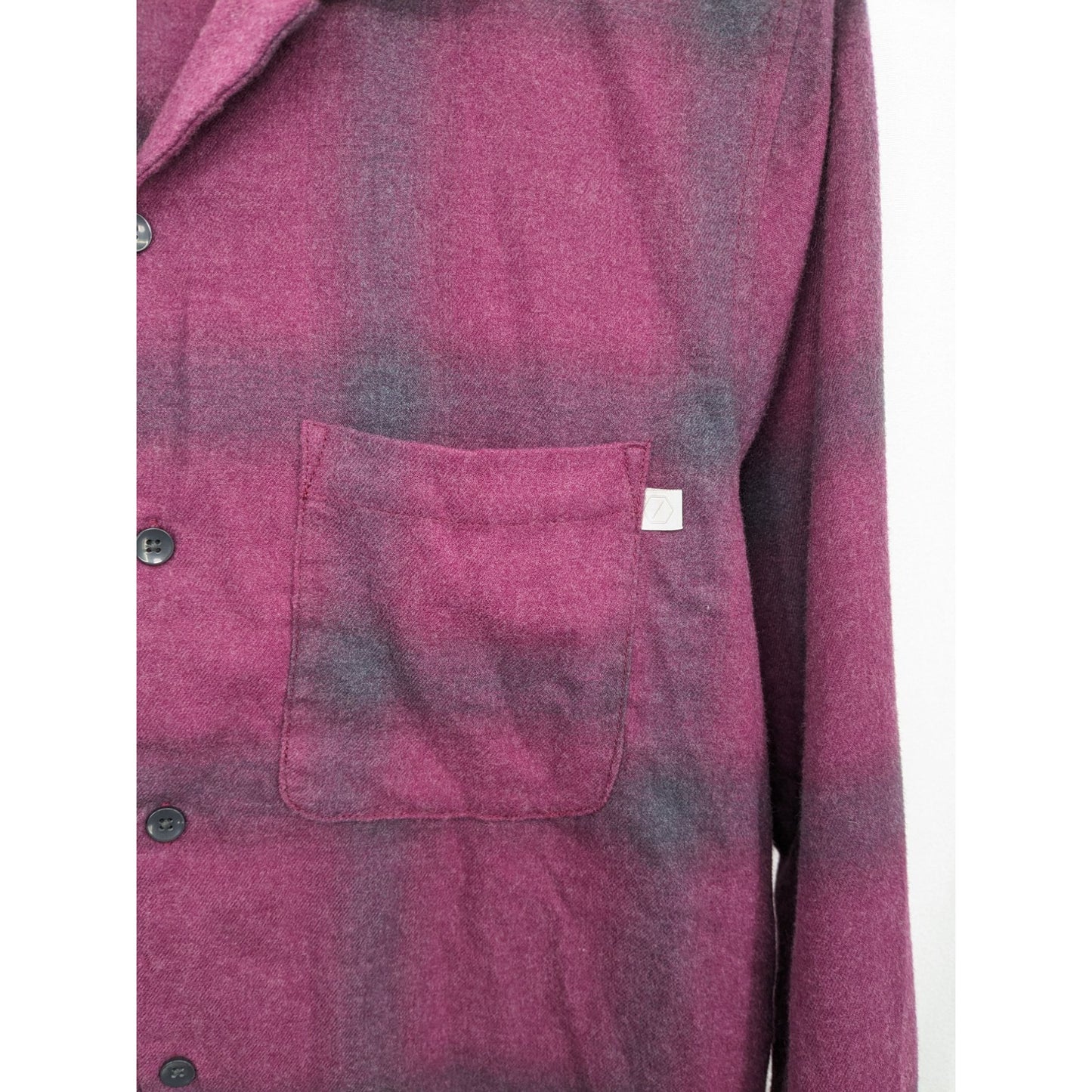 Urban Outfitters Standard Cloth Men Wine Flannel Button-Up Shirt Size S NWT