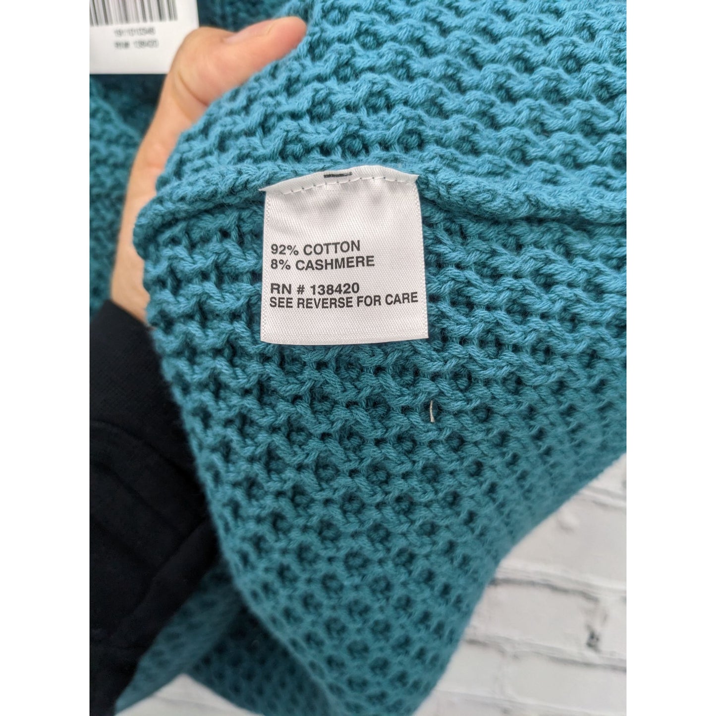 Carlisle Collection Women Teal Cable Knitted Sleeveless Sweater Size XXL - NEW