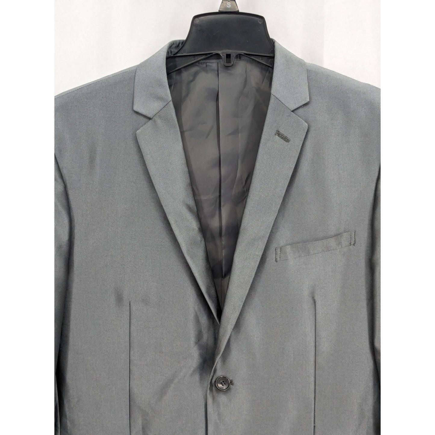 Gianni Uomo Men Gray Gold Label Super 140's Single Breast Blazer Jacket Size 44L