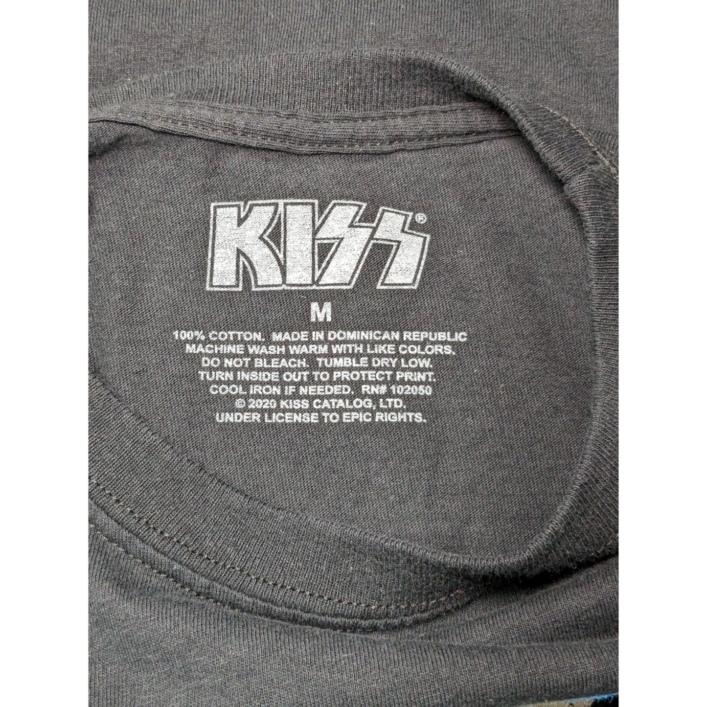 KISS Women Black KISS Destroyer World Tour 1976 Long Sleeve T-Shirt Size M NWT