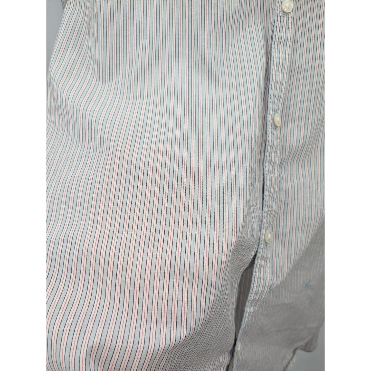 Marc By Marc Jacobs Men Pinstriped Long Sleeve Button-Up Dress Shirt Size XL