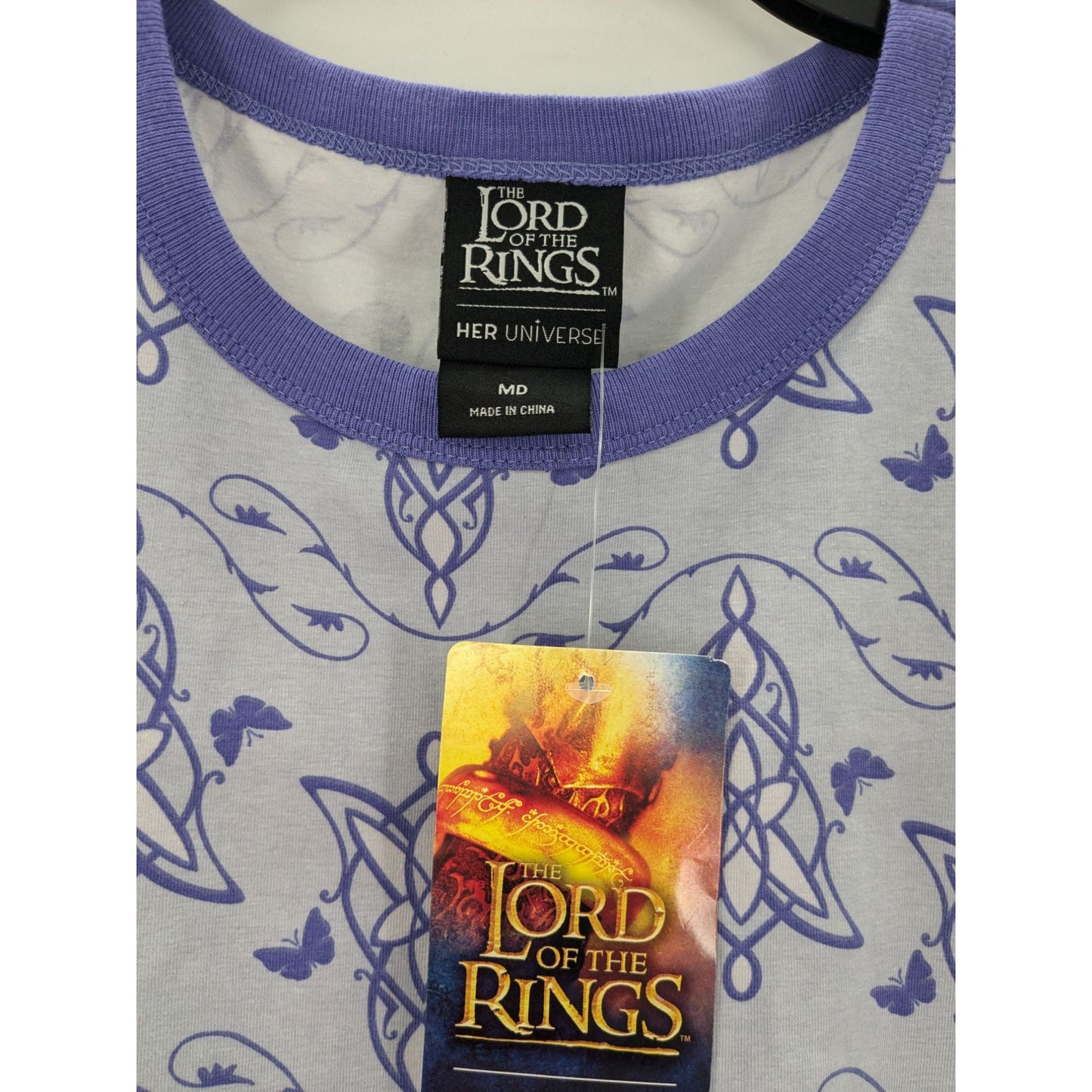 Lord of the Rings Cosplay Arwen Short Sleeve Skater T-Shirt Women Dress Size M