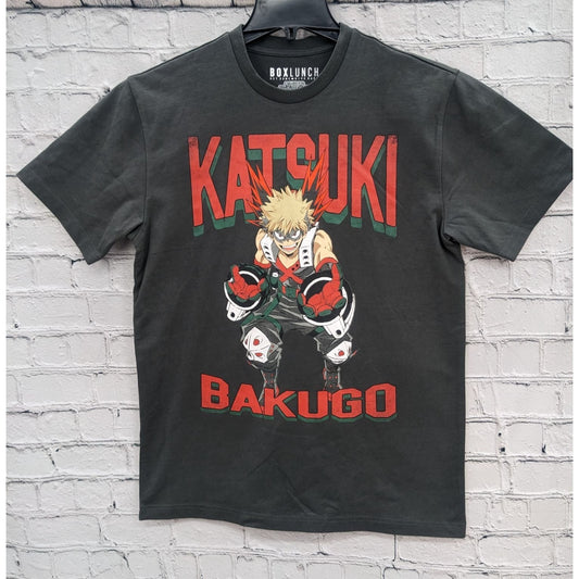 My Hero Academia Dark Gray Men Katsuki Bakugo Self Portrait Size M