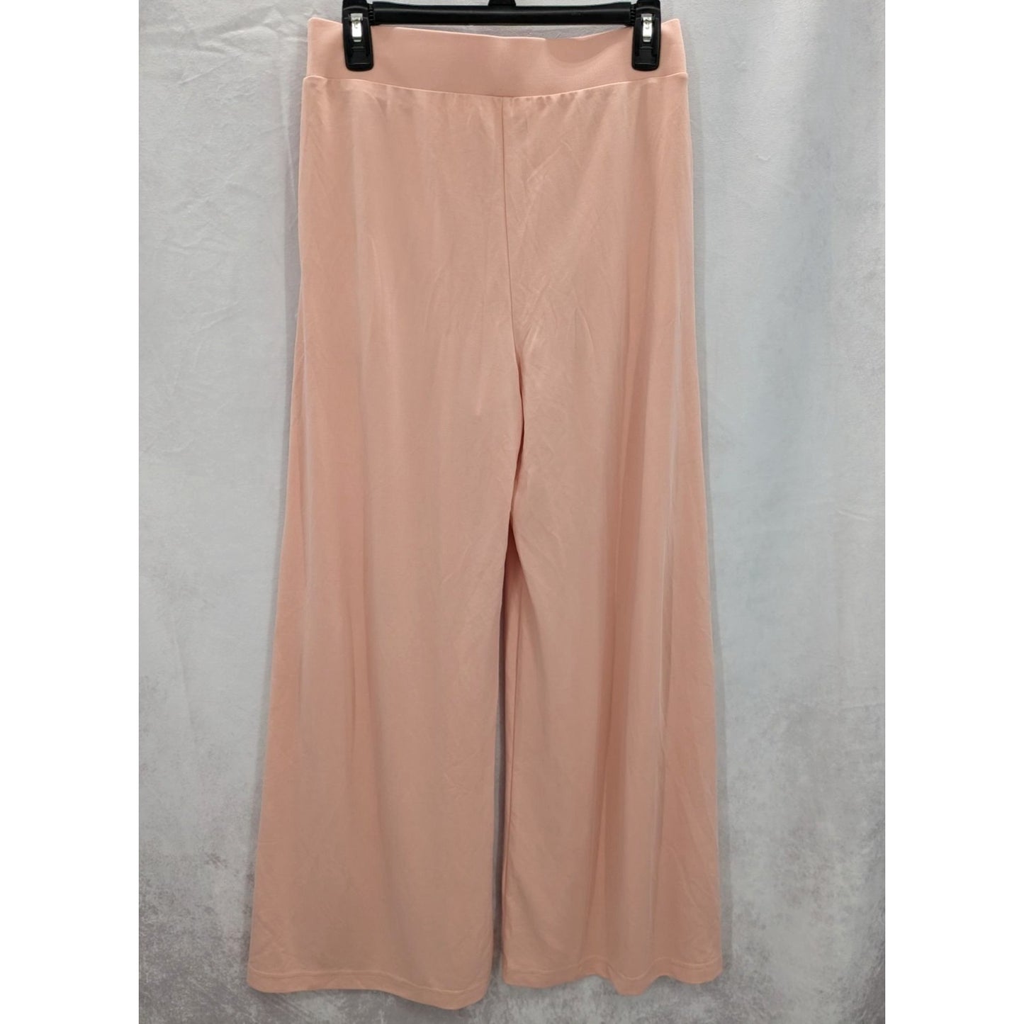 Fabletics Women Dusty Rose Pink Sleek Knit Wide Leg Pant Size M NWT