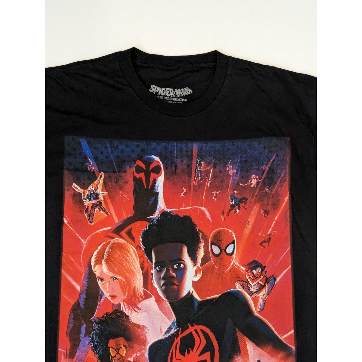 Marvel Spider-Man Across the Spider-Verse Movie Poster Unisex T-Shirt Size L