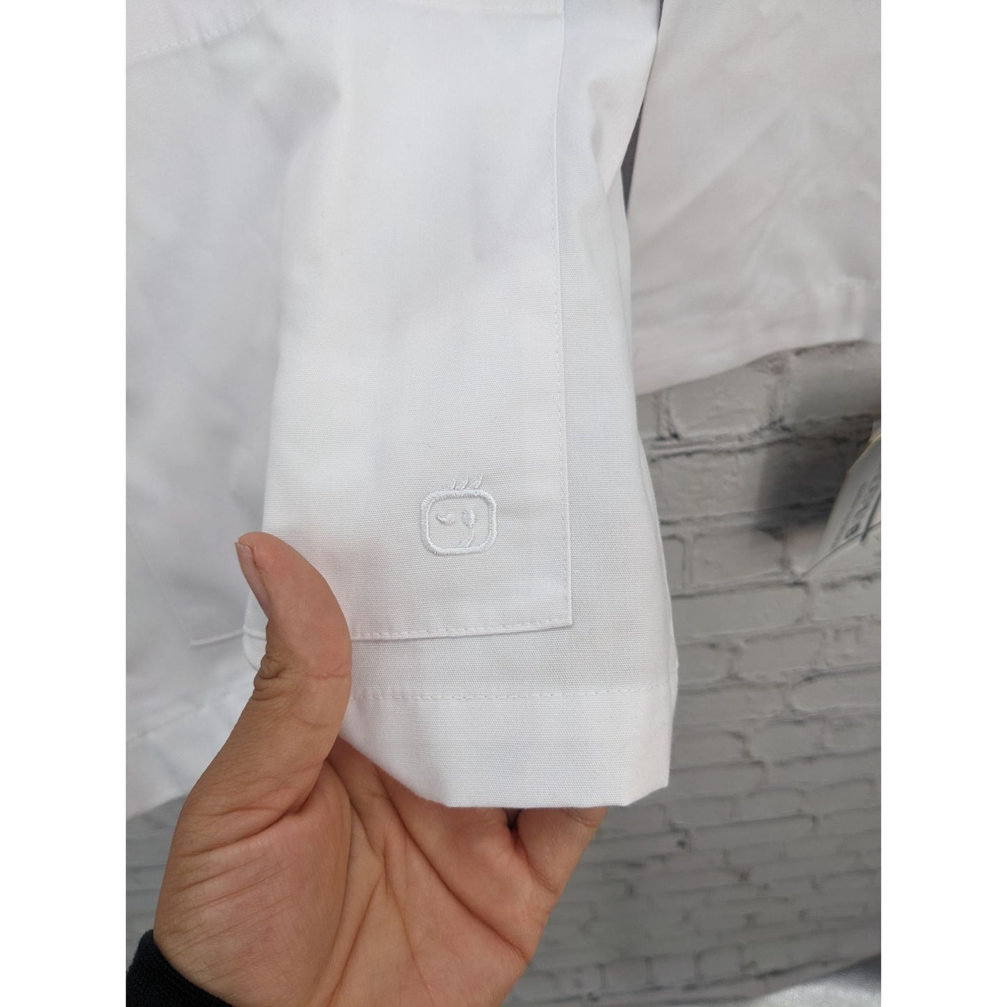 WonderLab White Lab Coat Button-Up with Inside Tablet Pockets Size XS NEW