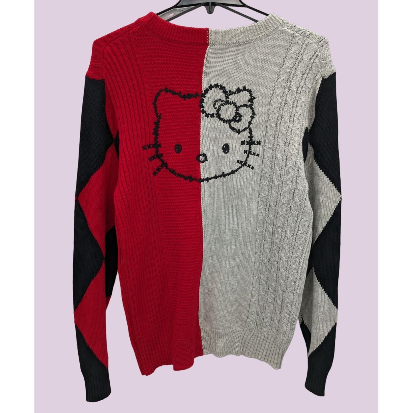 Hello Kitty and Friends X Forever 21 Colorblock Hello Kitty Sweater Size XL