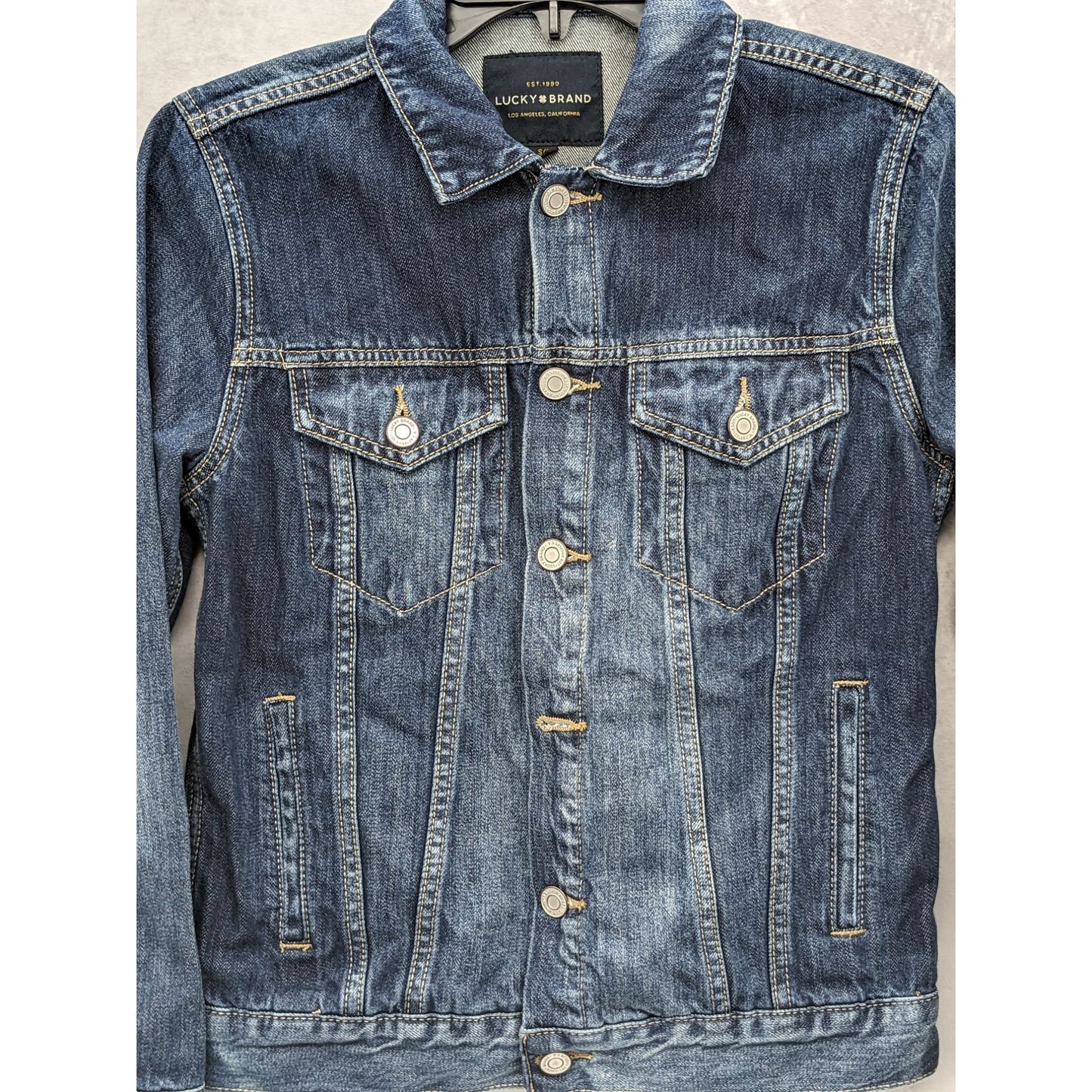 Lucky Brand Women Denim Tomboy Trucker Jean Jacket Size S