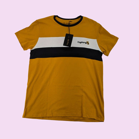 Harry Potter Adult Hufflepuff Color Block Cewneck Cosplay T-Shirt Size M Movie