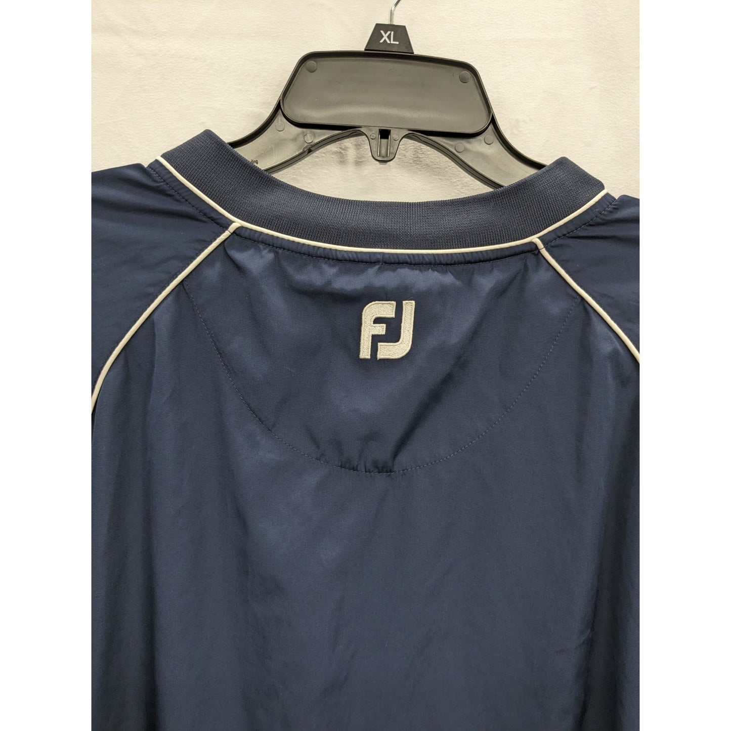 FootJoy Men Navy Blue Golf Windbreaker Jacket Pullover Size L