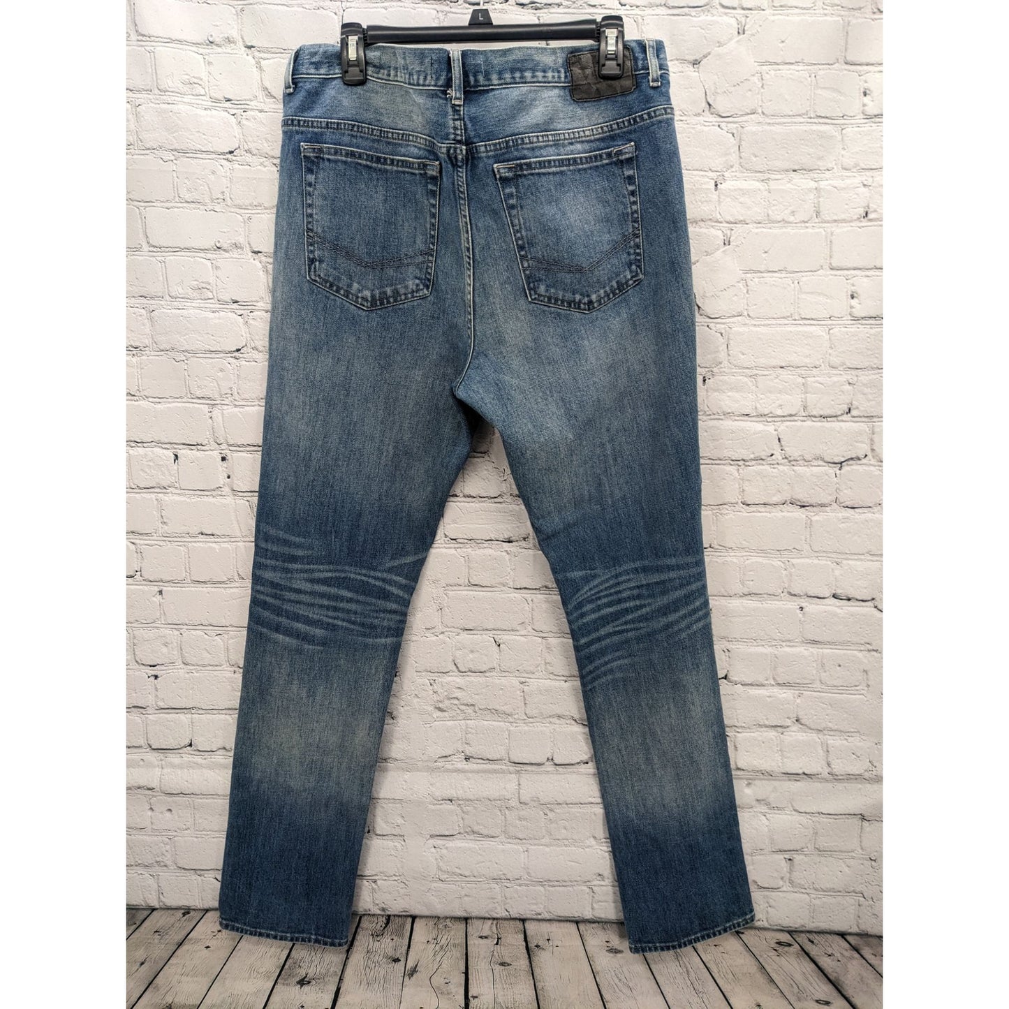 Bullhead Denim Co. Men's Stacked Skinny Distress Blue Jeans Size 36/32