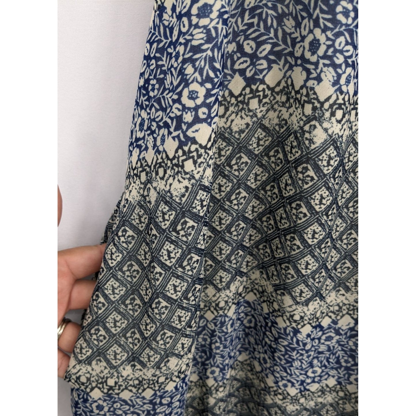 Madewell Women Moroccan Tile Cross-Straps Maxi Dress Size L