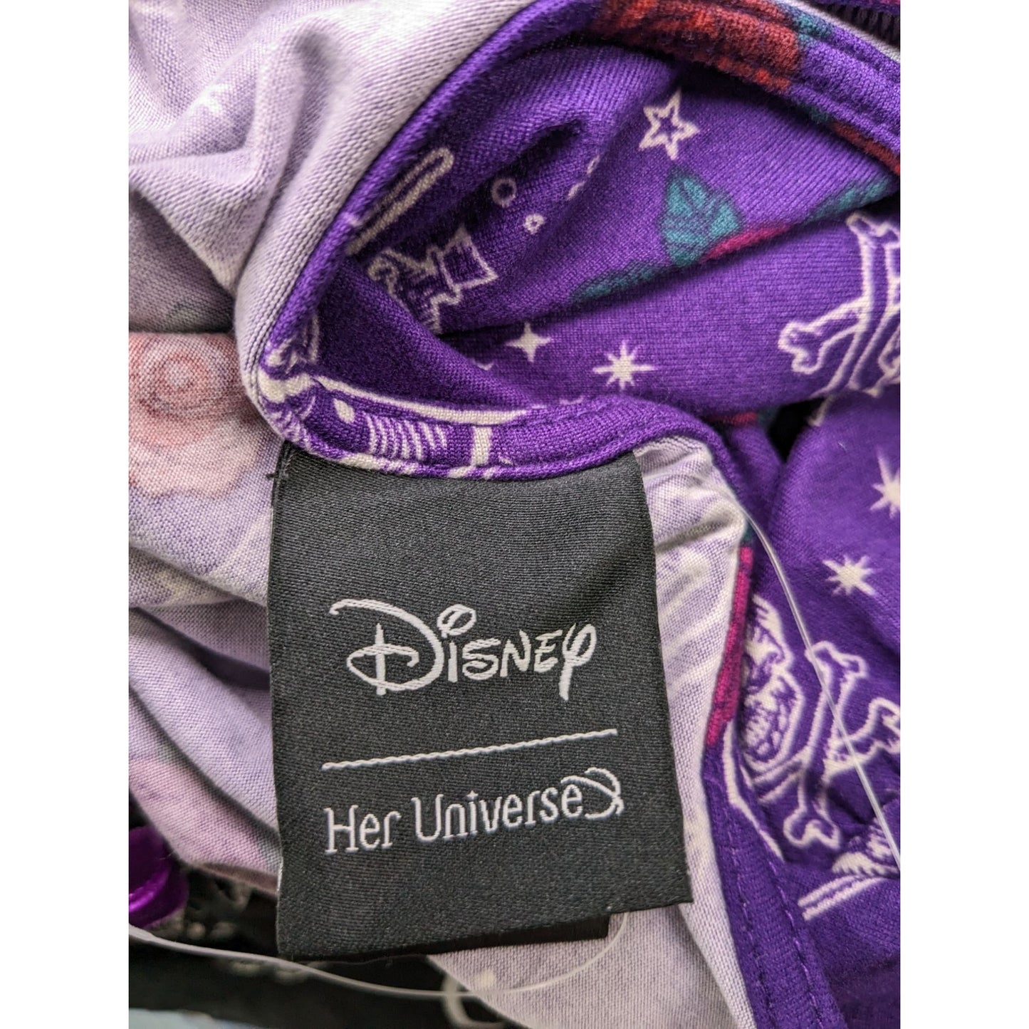 Disney Women Purple Hocus Pocus Icons Long Sleeve Lace-Up Bewitch Dress Size M