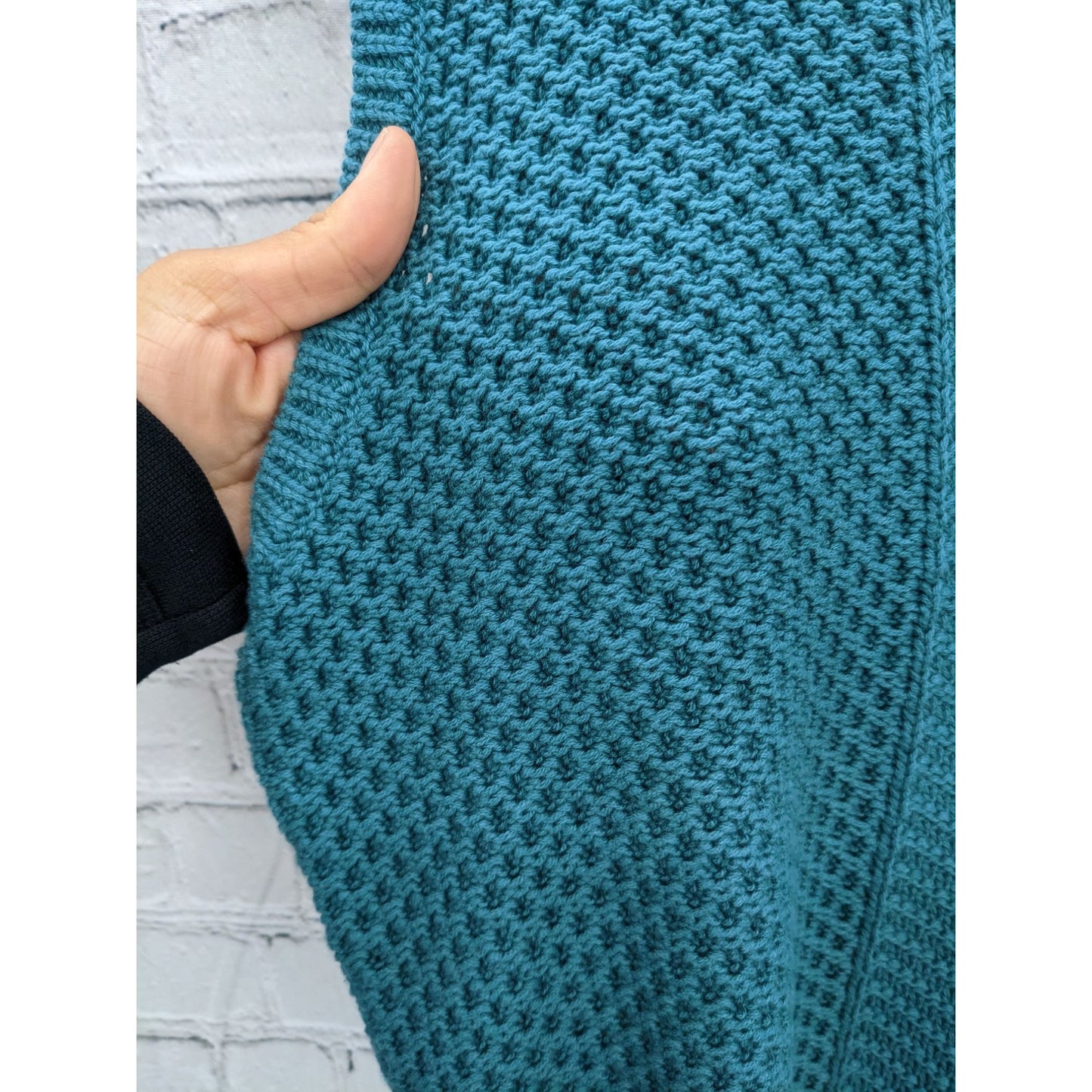 Carlisle Collection Women Teal Cable Knitted Sleeveless Sweater Size XXL - NEW