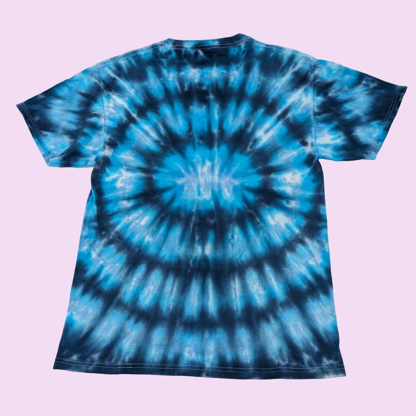 Slayer Demon Blue Tie-Dye Rock Band Crewneck Pullover Unisex  T-Shirt Size M