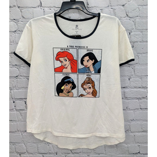 New Disney Women's A True Princess Is Ringer T-Shirt Size XL