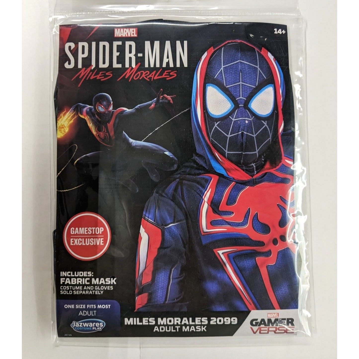 Marvel Spider-Man Miles Morales 2099 Adult Mask One Size Fit Most NWT