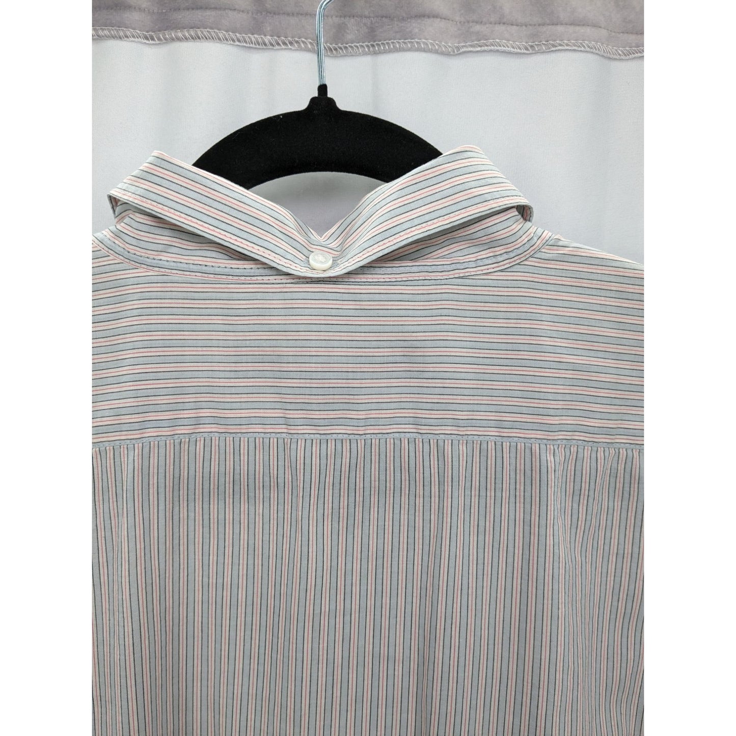 Marc By Marc Jacobs Men Pinstriped Long Sleeve Button-Up Dress Shirt Size XL