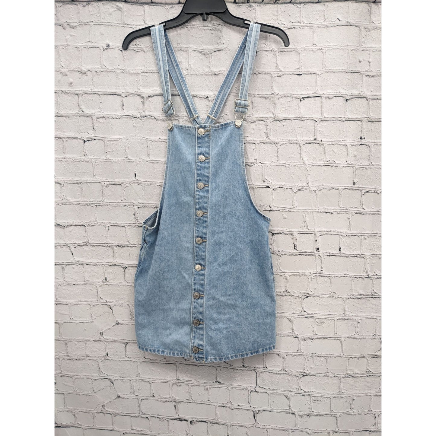 Forever 21 Women Light Denim Overall Dress Size S