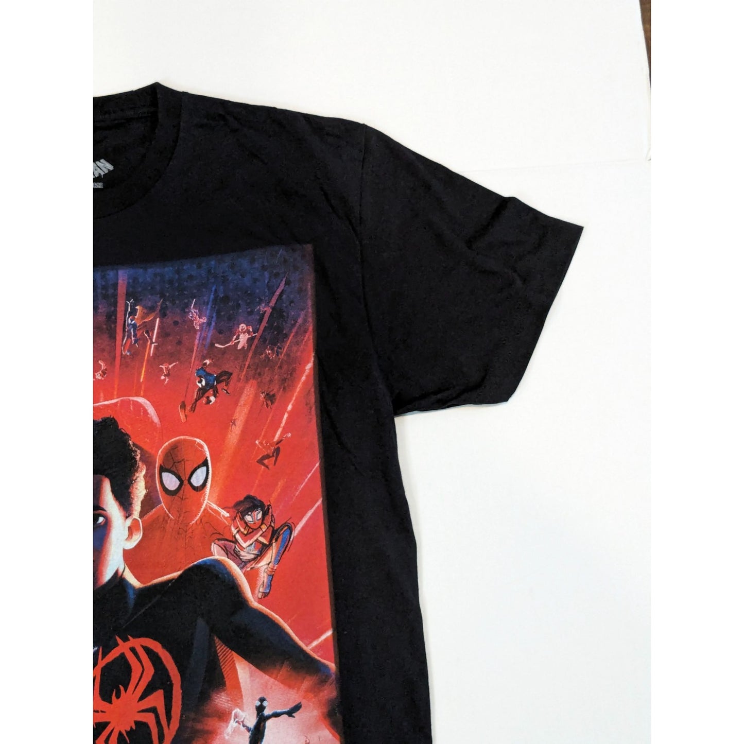 Marvel Spider-Man Across the Spider-Verse Movie Poster Unisex T-Shirt Size L