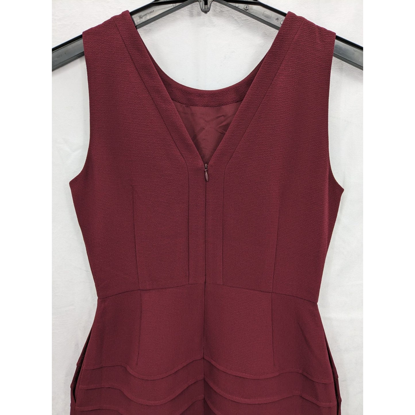 Madewell Women Midnight Sleeveless Fit & Flare Burgundy Dress Size 4