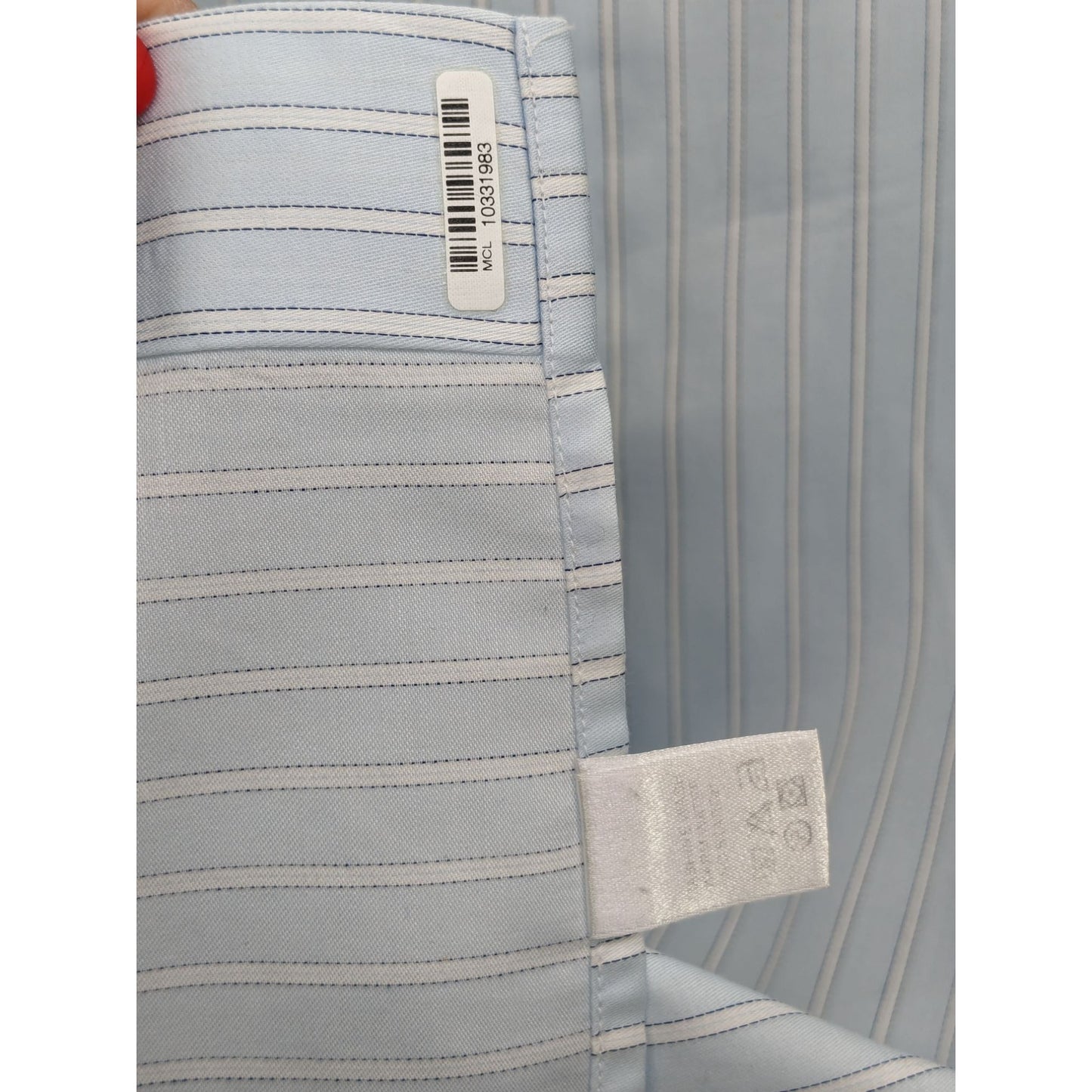 Eton Ganghester 1928 Men Light Blue & White Striped Dress Shirt Size 16 / 41