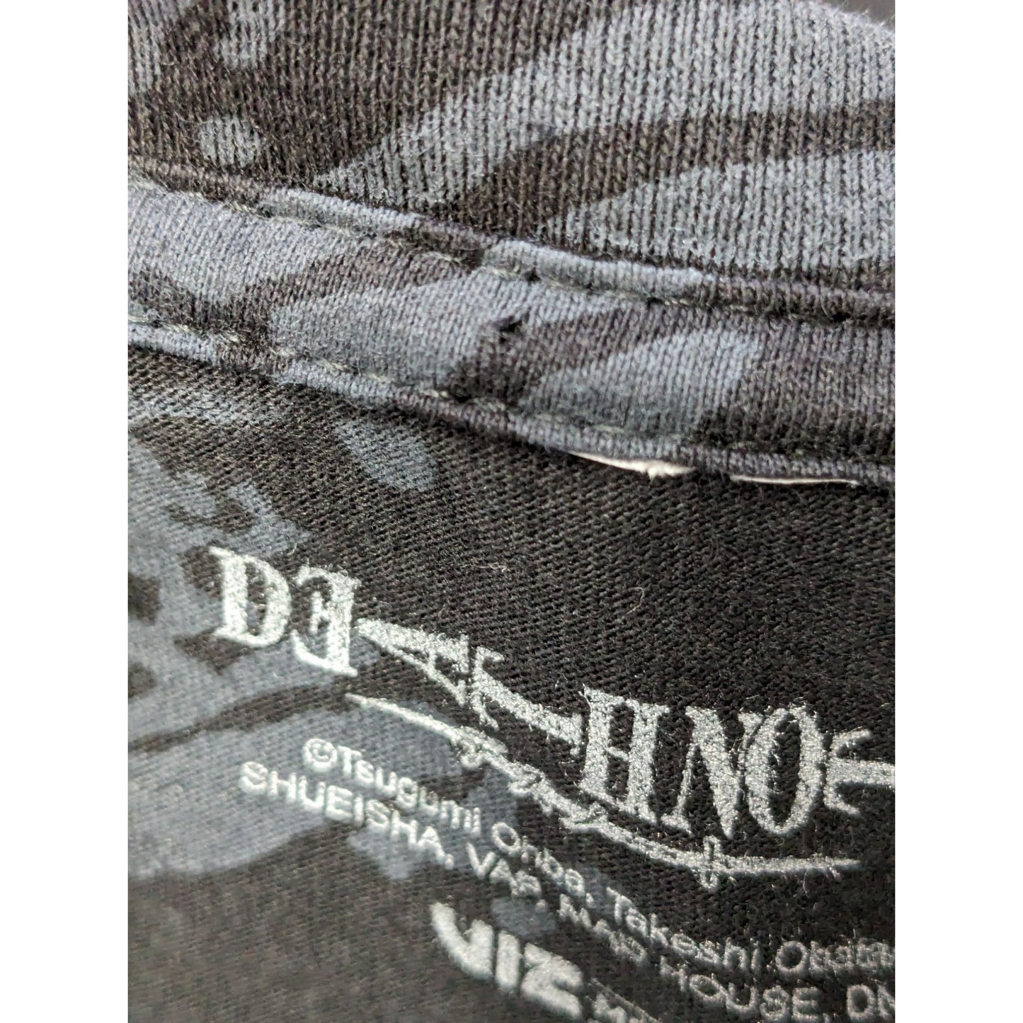 Death Note Misa Swirl Wash Boyfriend Black Pullover Short Sleeve T-Shirt Size L