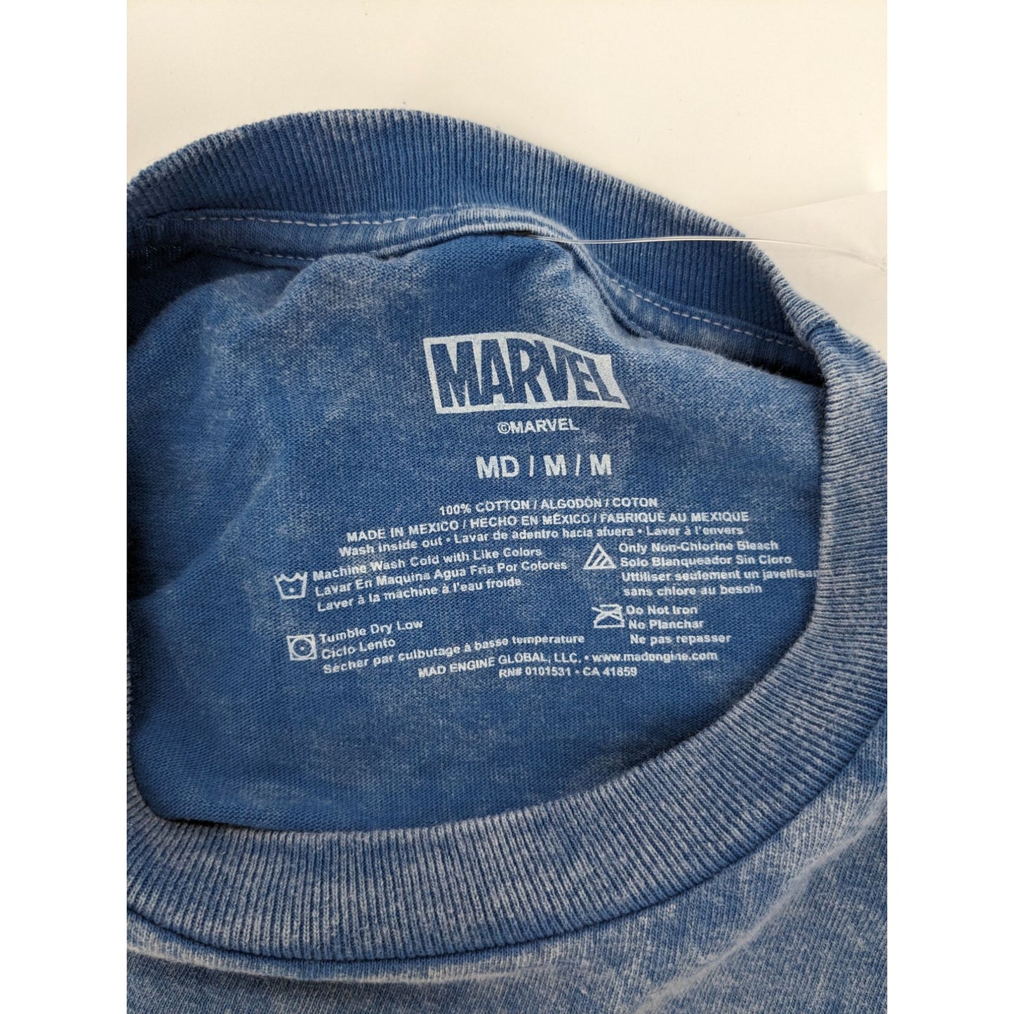 Marvel Mineral-Washed Captain America The First Avenger Graphic T-Shirt Size M