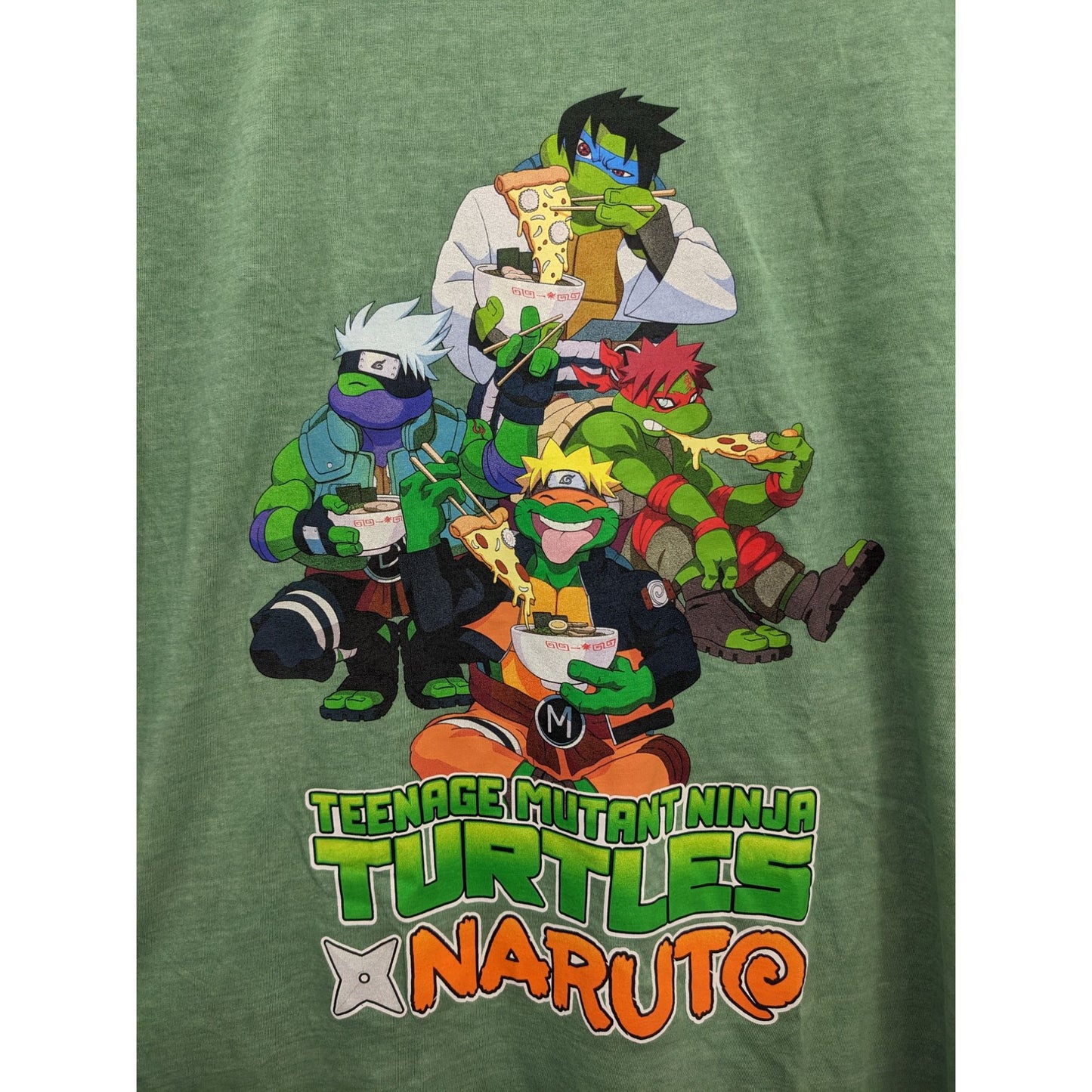 Teenage Mutant Ninja Turtles X Nurato Unisex Green Group Portrait T-Shirt S