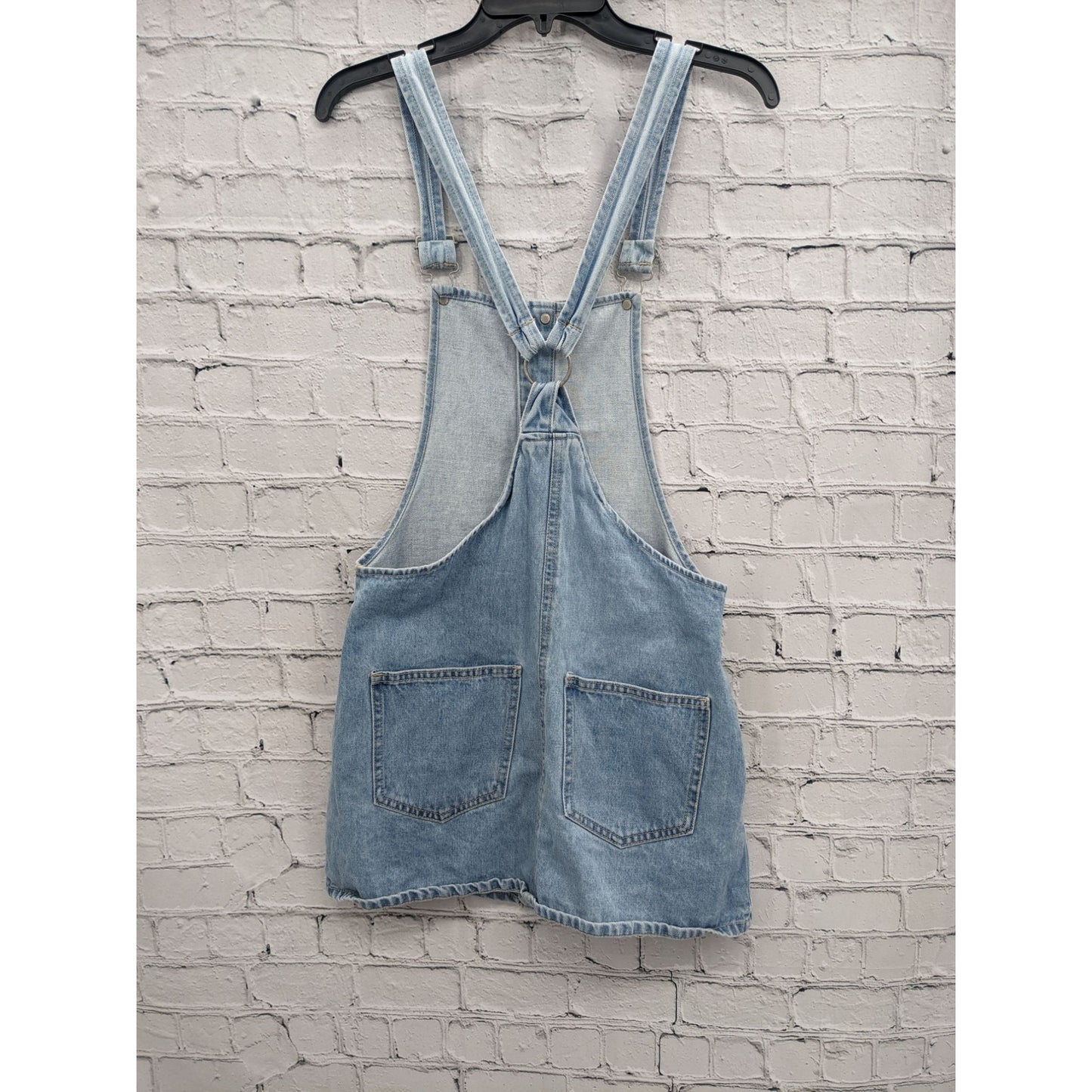 Forever 21 Women Light Denim Overall Dress Size S