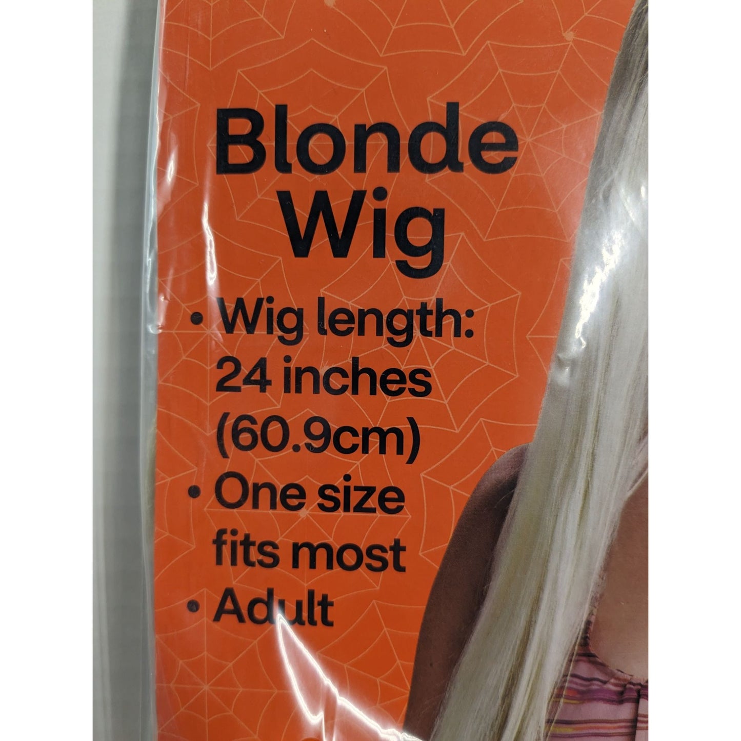 Spooky Village Adult Blonde Wig 24" in Long One Size Fit Most NWT