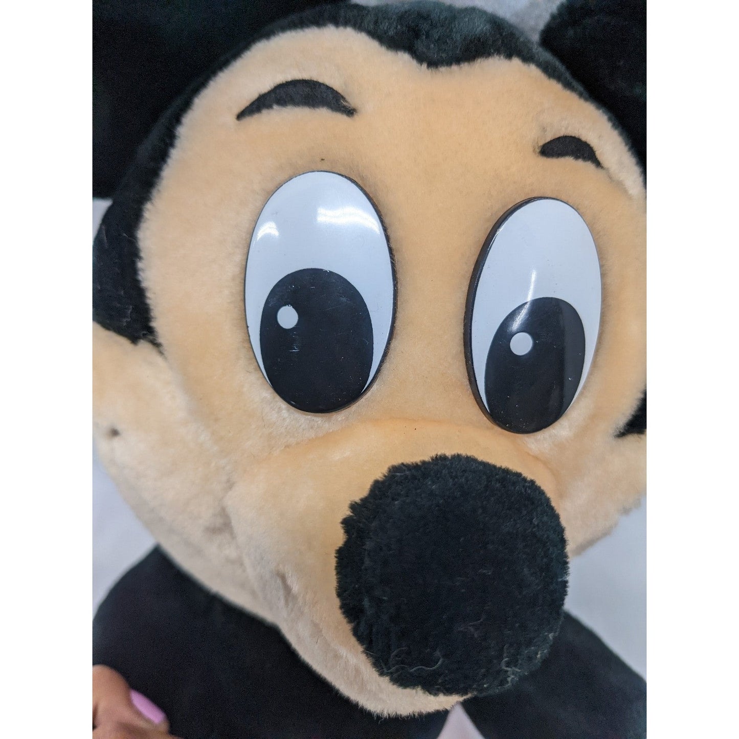 Vintage Disney Mickey Mouse Plush 15" Made in Korea