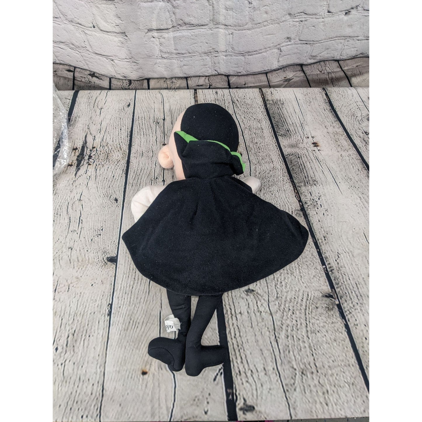 Vintage 2002 Mr. Magoo Dracula Plush Stuff Doll Black Velvet Cape 16"