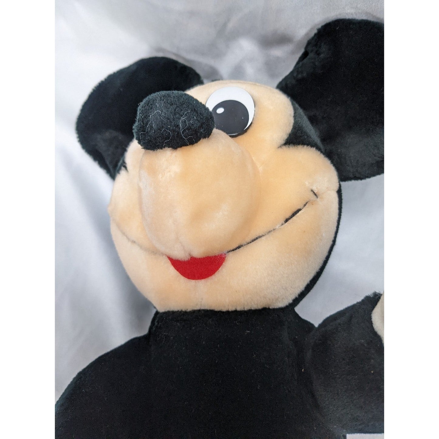 Vintage Disney Mickey Mouse Plush 15" Made in Korea