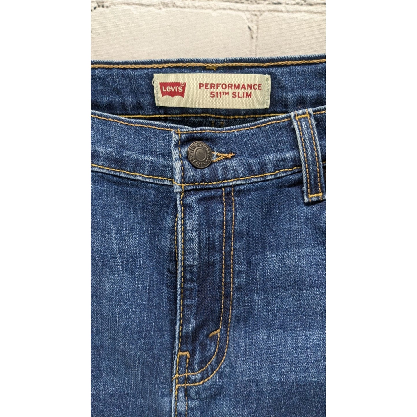 Levis Performance 511 Slim Distressed Denim Jeans Size 20R