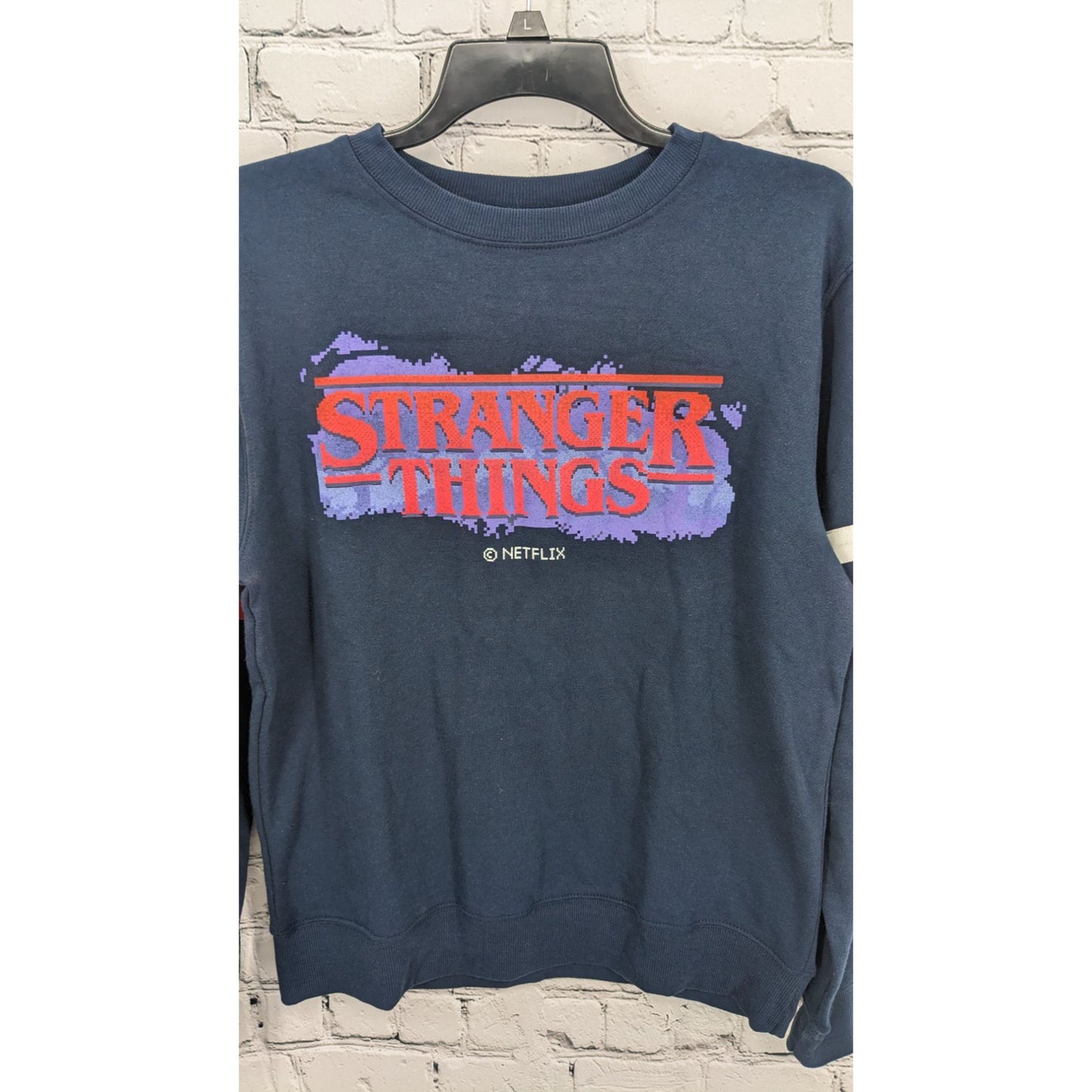 Netflix Stranger Things Fleece Crewneck Sweatshirt Size M