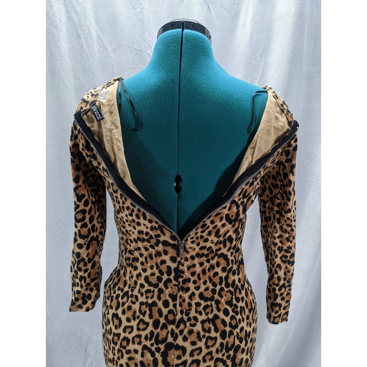 Pre-owned Animal Print 3/4 mini dress  Divided by H&M Size 8