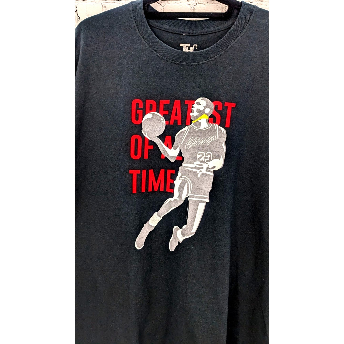 The Holy Culture Men's Black T-shirt "Greatest of All Time" Graphic Size XL