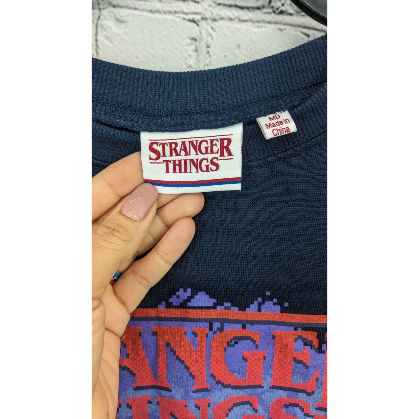 Netflix Stranger Things Fleece Crewneck Sweatshirt Size M