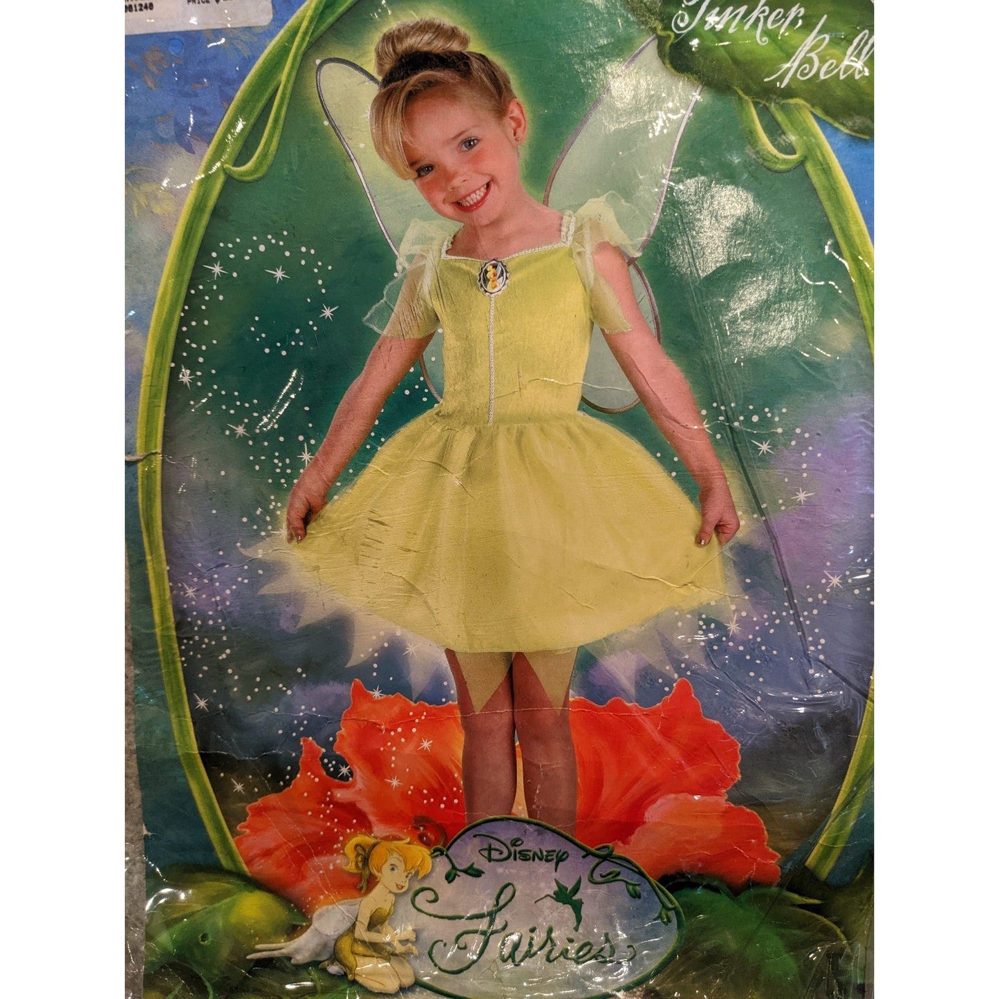 Pre-owned Disney childs Fairies Tinkerbell Size 7/8