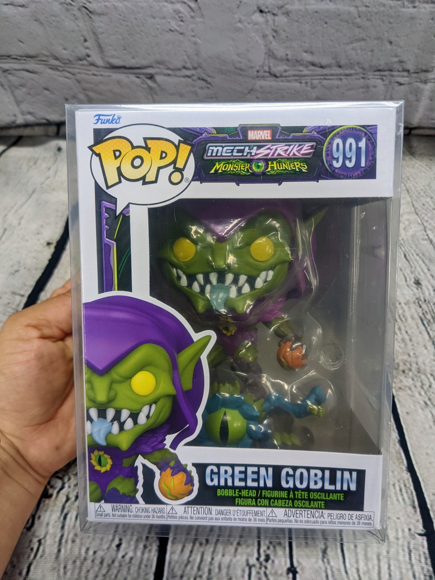 New Funko Pop #991 Marvel Mech Strike Hunter- Green Goblin 4 3/4" Tall