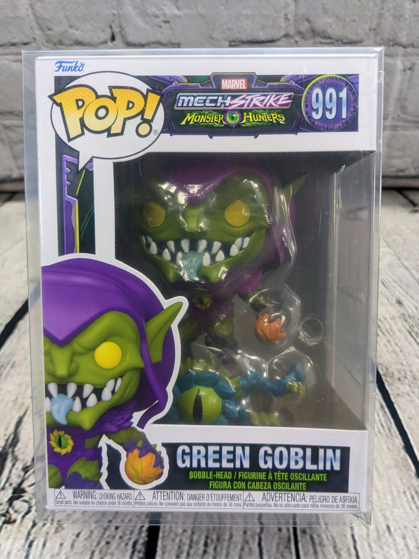 New Funko Pop #991 Marvel Mech Strike Hunter- Green Goblin 4 3/4" Tall