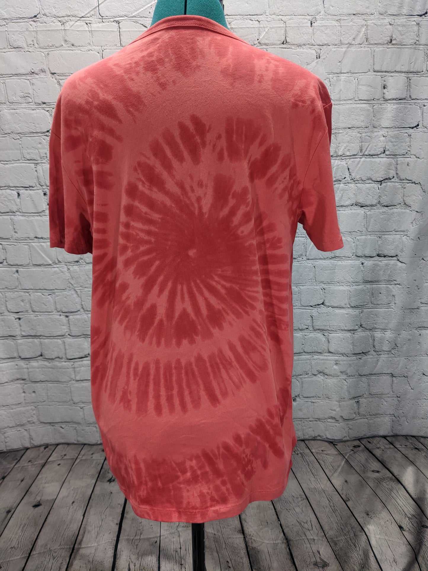 Lucky Brand Fender Red Tie Dye T-Shirt Size M