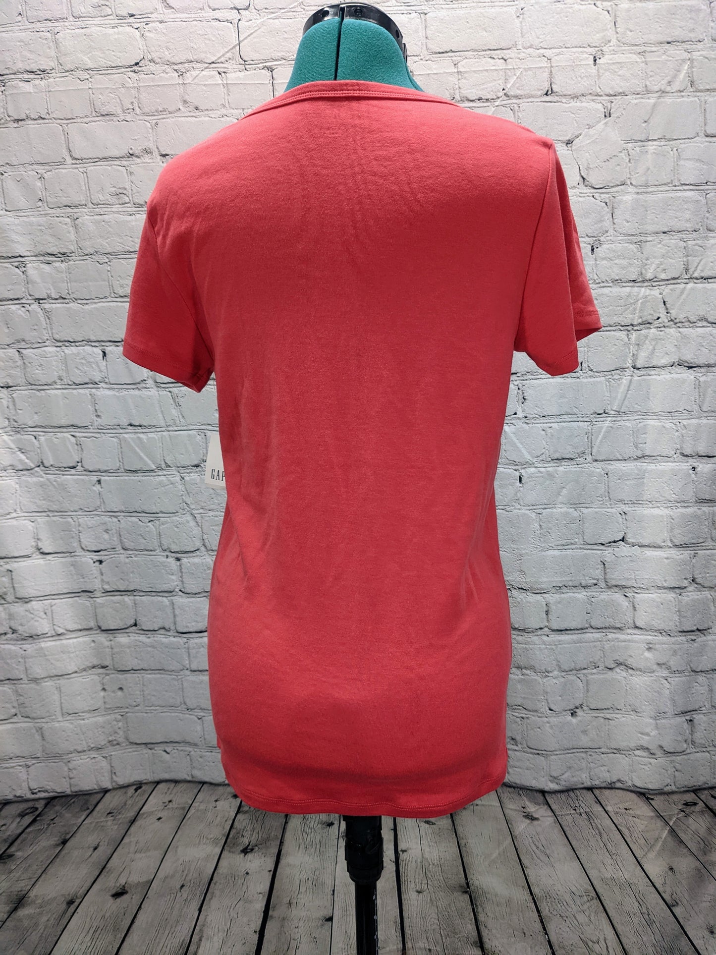 New Gap Coral Women's Long Solid Top Size L RN 54023