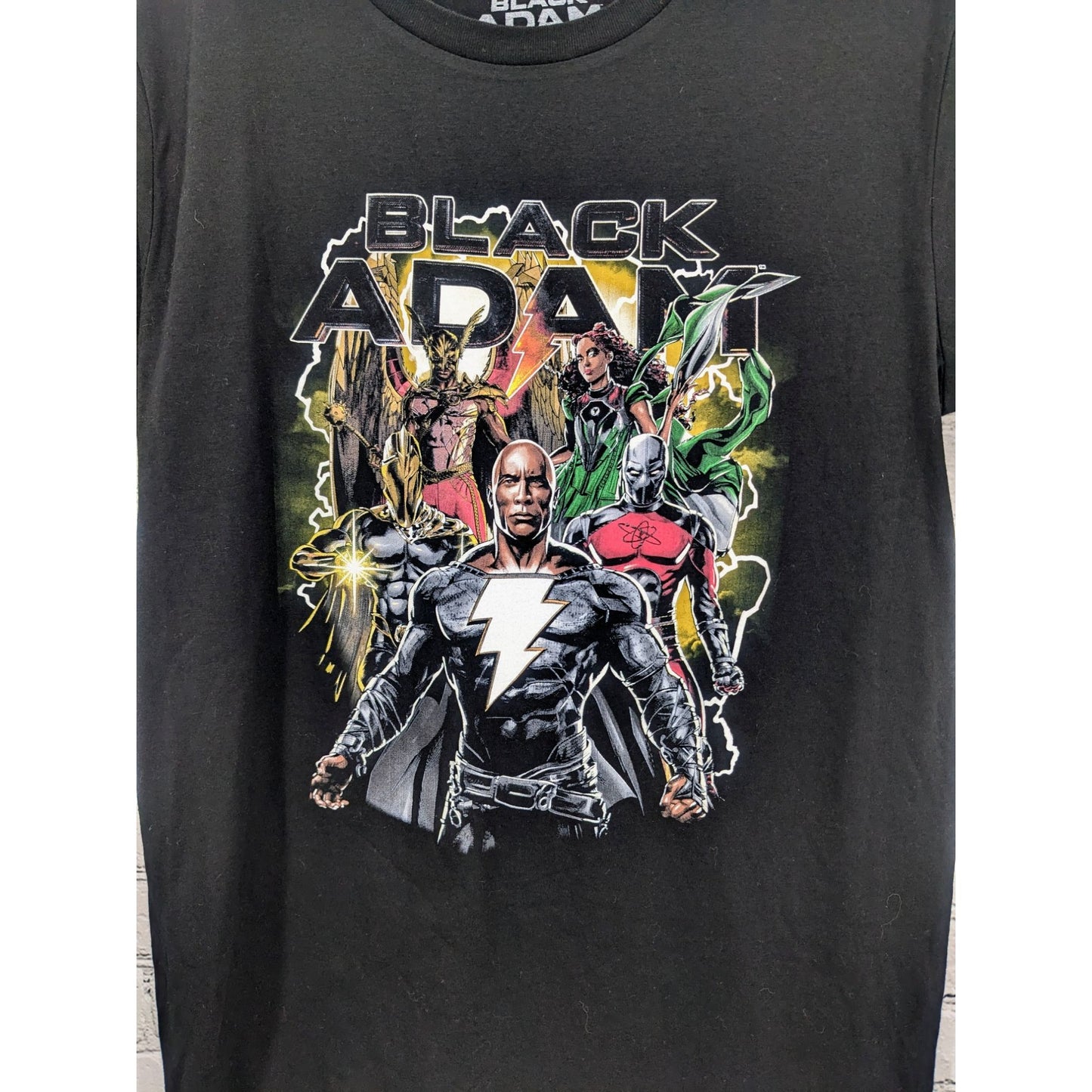 Black Adam Black Collage T-shirt Size M