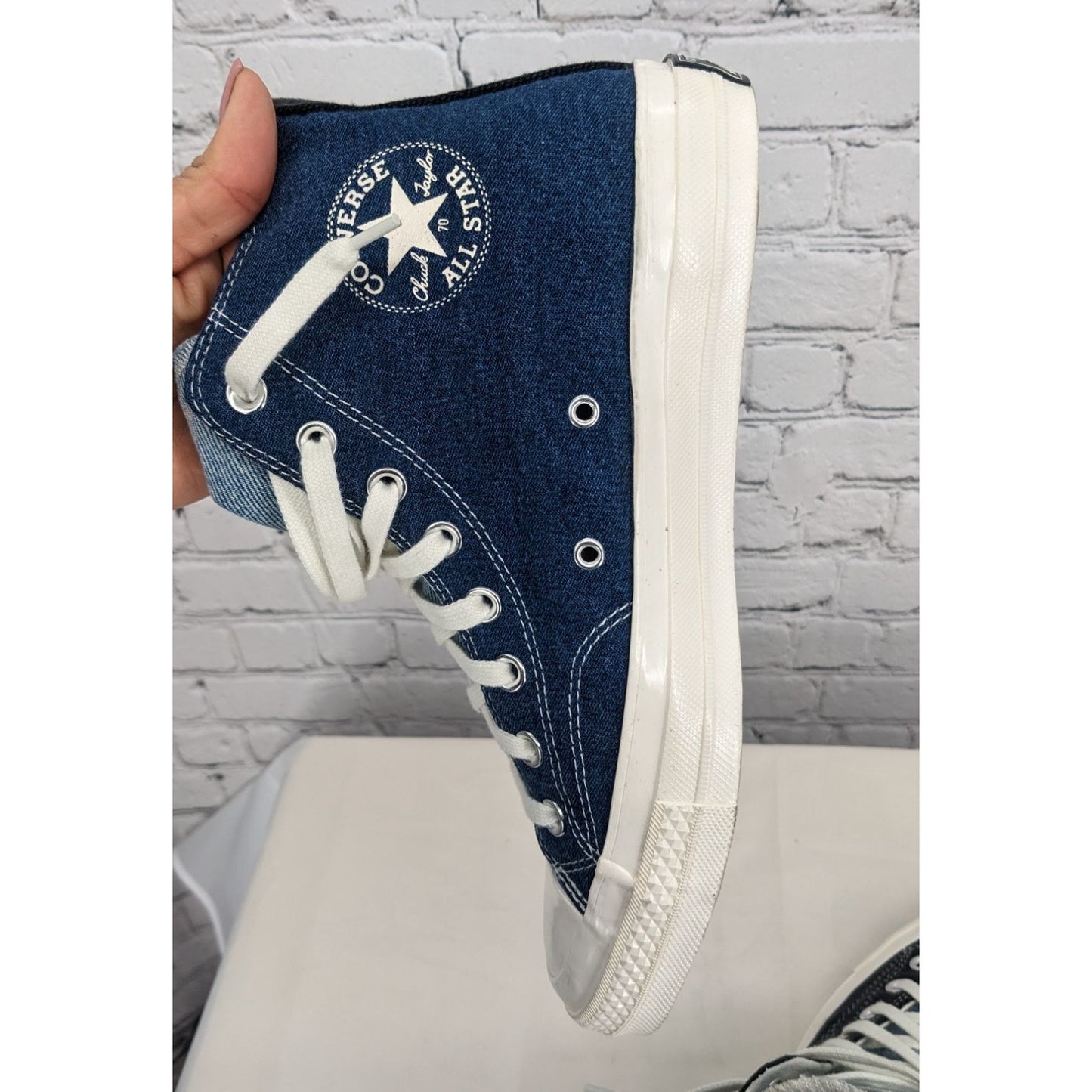 CONVERSE RENEW CHUCK 70 Denim High Top Size 8.5