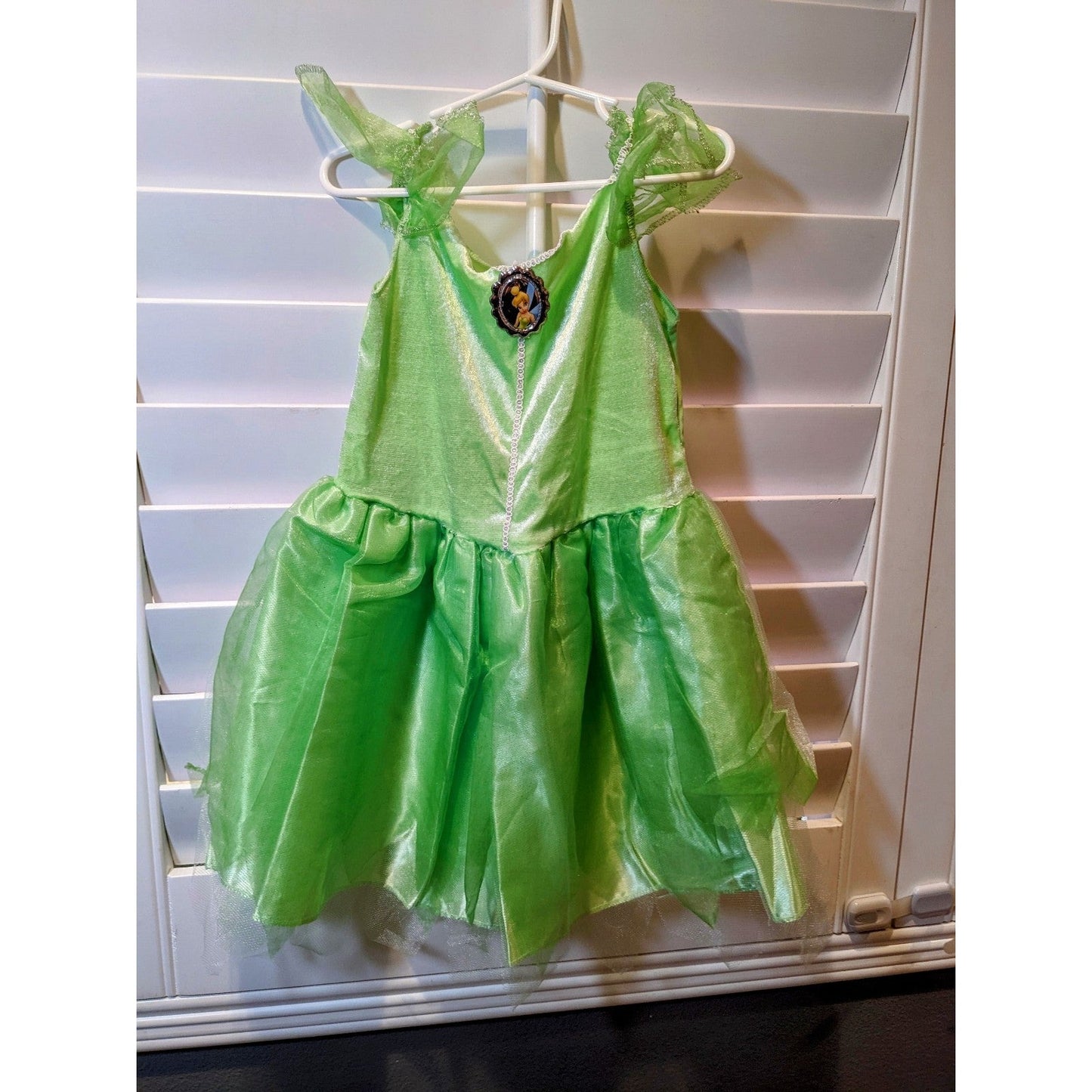 Pre-owned Disney childs Fairies Tinkerbell Size 7/8