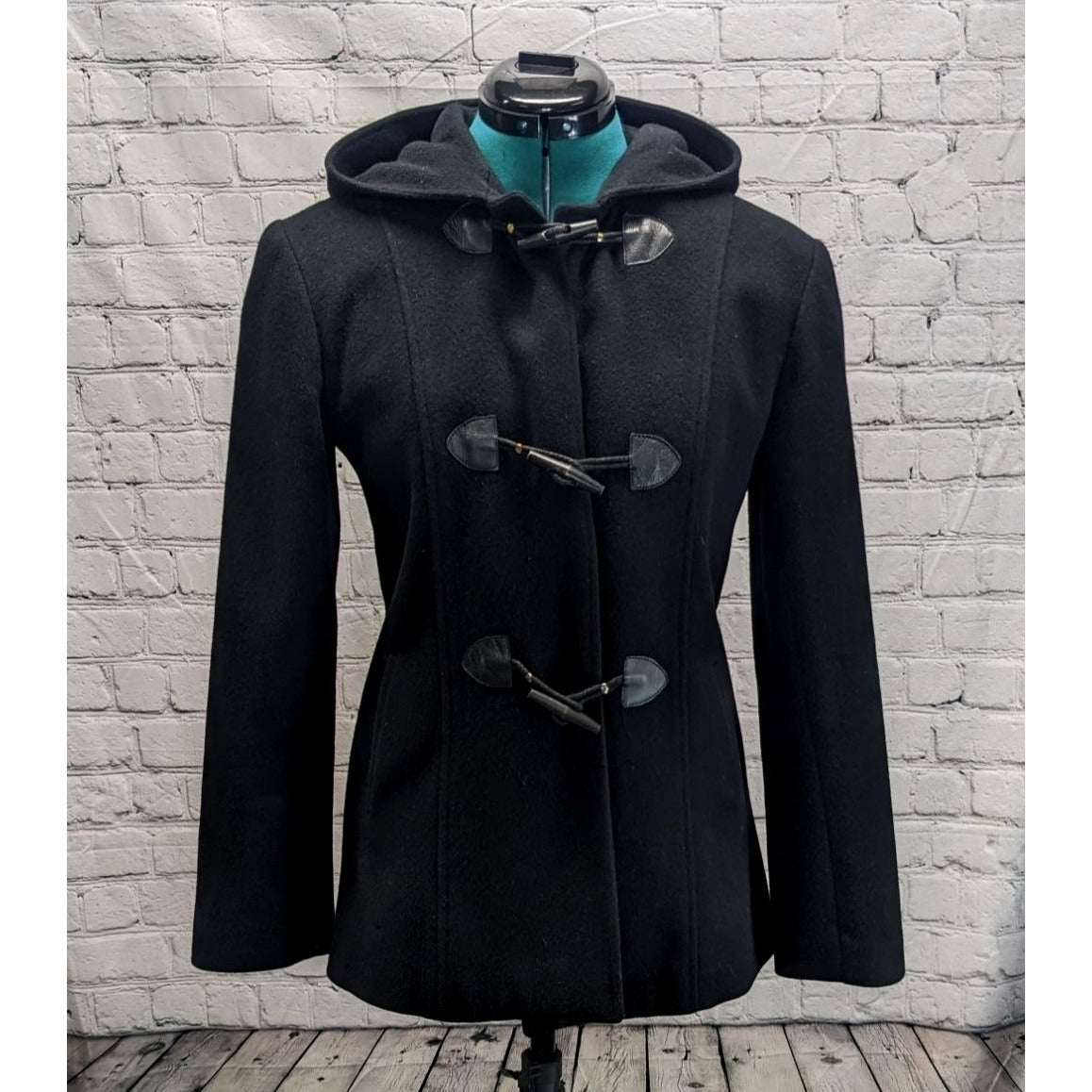 Vintage Women's Michael Jonathan Black Coat & Jacket Size M