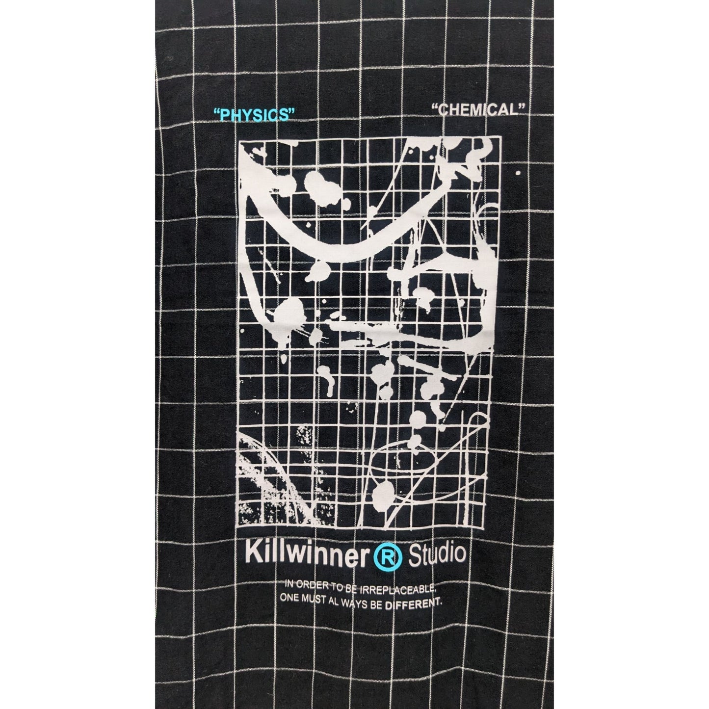 Killwinner Men's Long Sleeve Black Plaid Button Down Shirt Size M